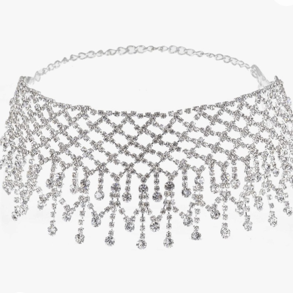 Diamond choker necklace